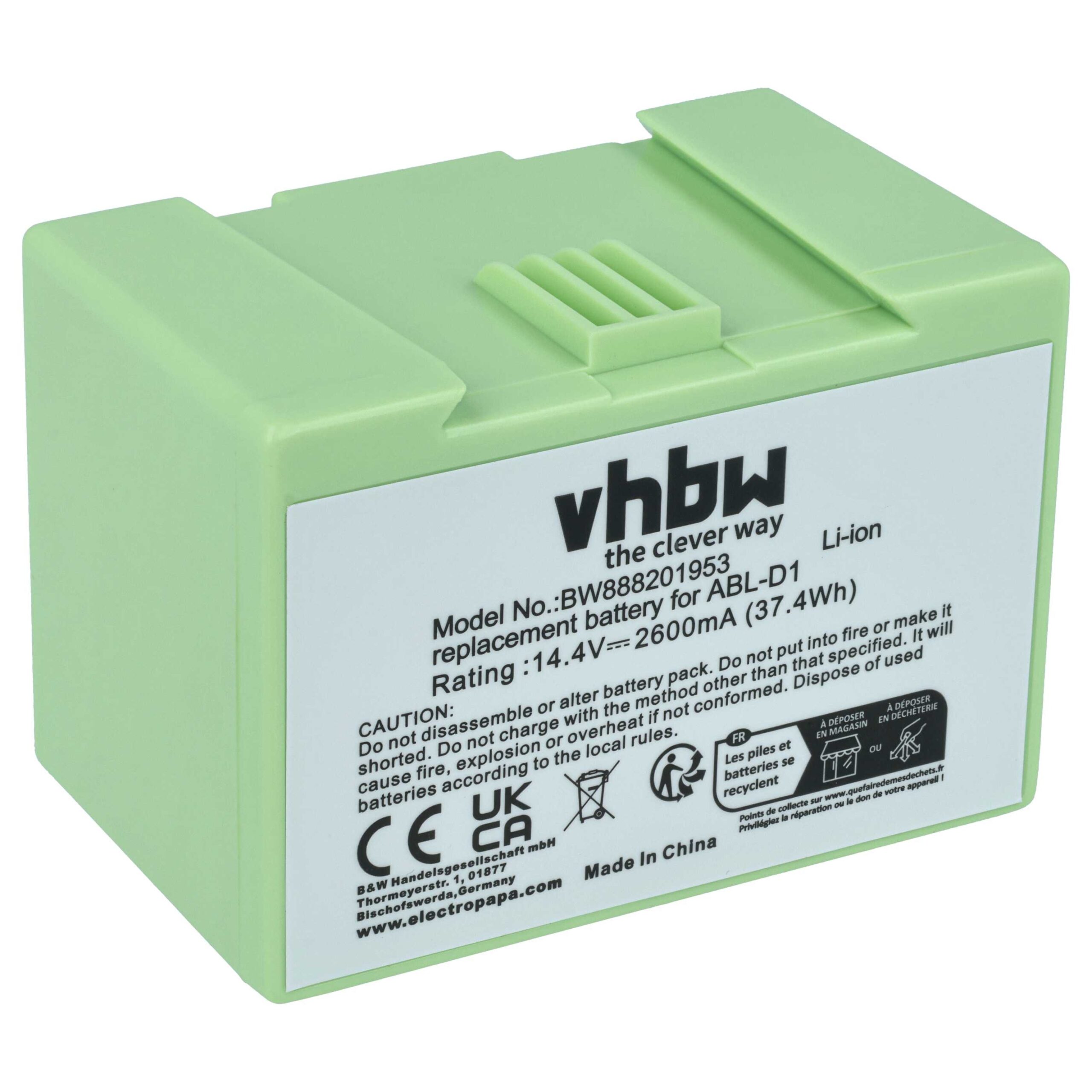 Baterija za iRobot Roomba E5 / E6 / I3 / I7 / I8, Li-Ion, 2600 mAh - slika 2