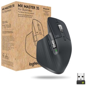 Logitech brezžična miška MX Master 3S business graphite-OEM