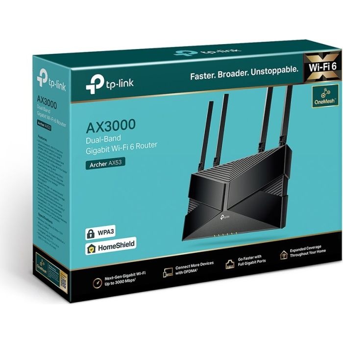 TP-LINK usmerjevalnik Archer AX53 AX3000 Dual Band Gigabit Wi-Fi 6 - slika 4