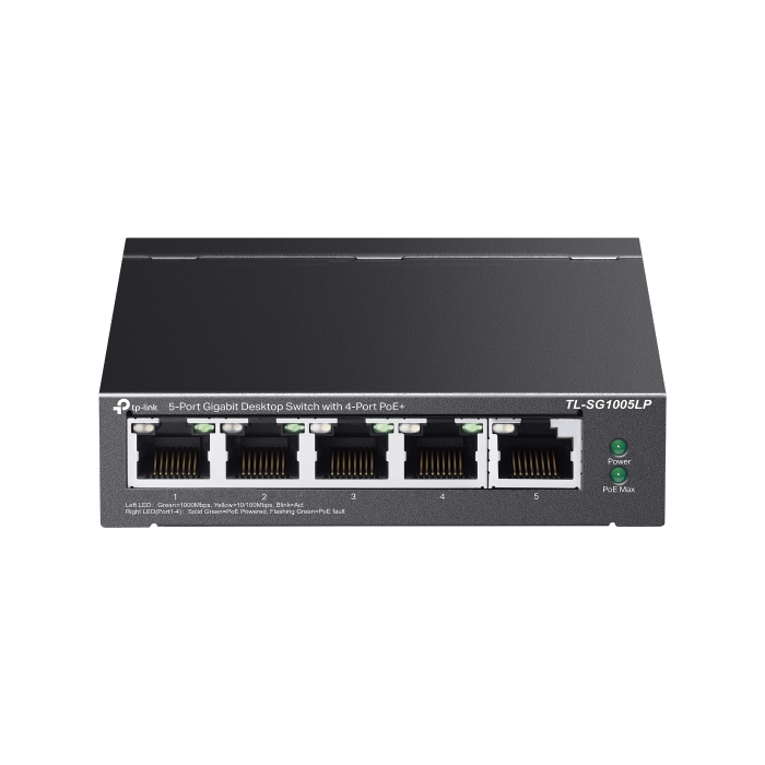 TP-LINK 5-Port Gigabit desktop switch stikalo z 4-Port PoE+