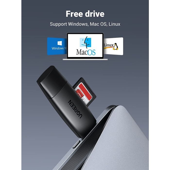 Ugreen USB 3.0 + USB-C OTG čitalec kartic - slika 2