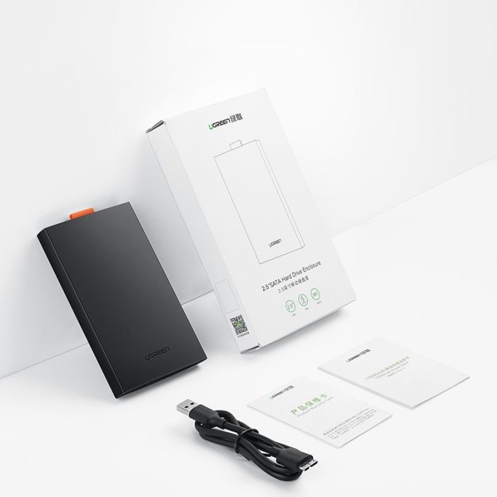Ugreen 2.5 SATA ohišje za disk črn - box - slika 3