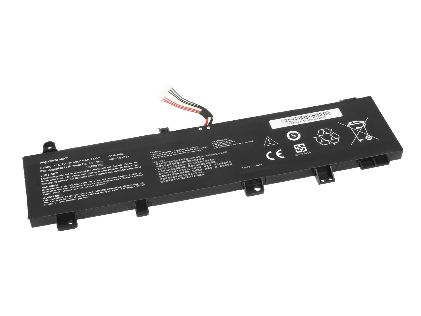 Baterija za Asus ROG Zephyrus Duo 15 GX550 / TUF Gaming A15 FA506, C41N1906, 4900 mAh - slika 2