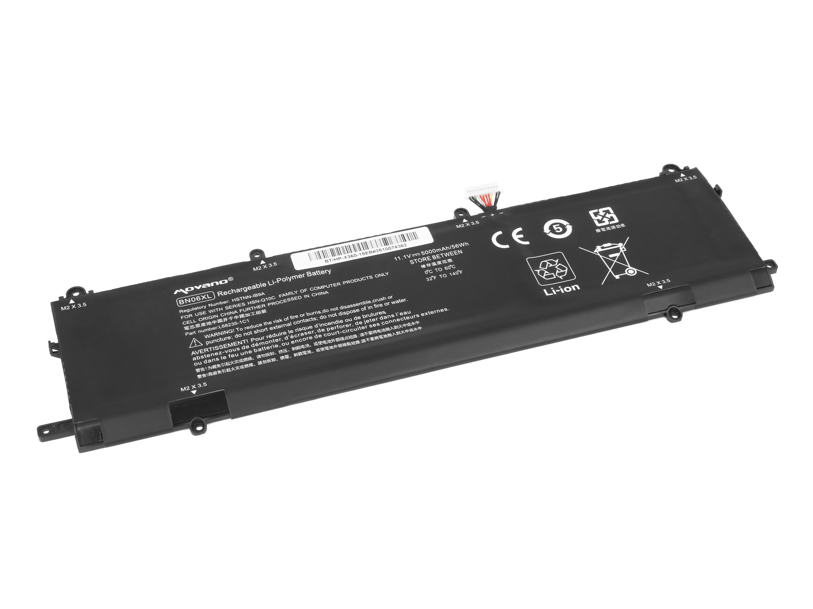 Baterija za HP Spectre X360 15-EB, BN06XL, 5000 mAh - slika 2