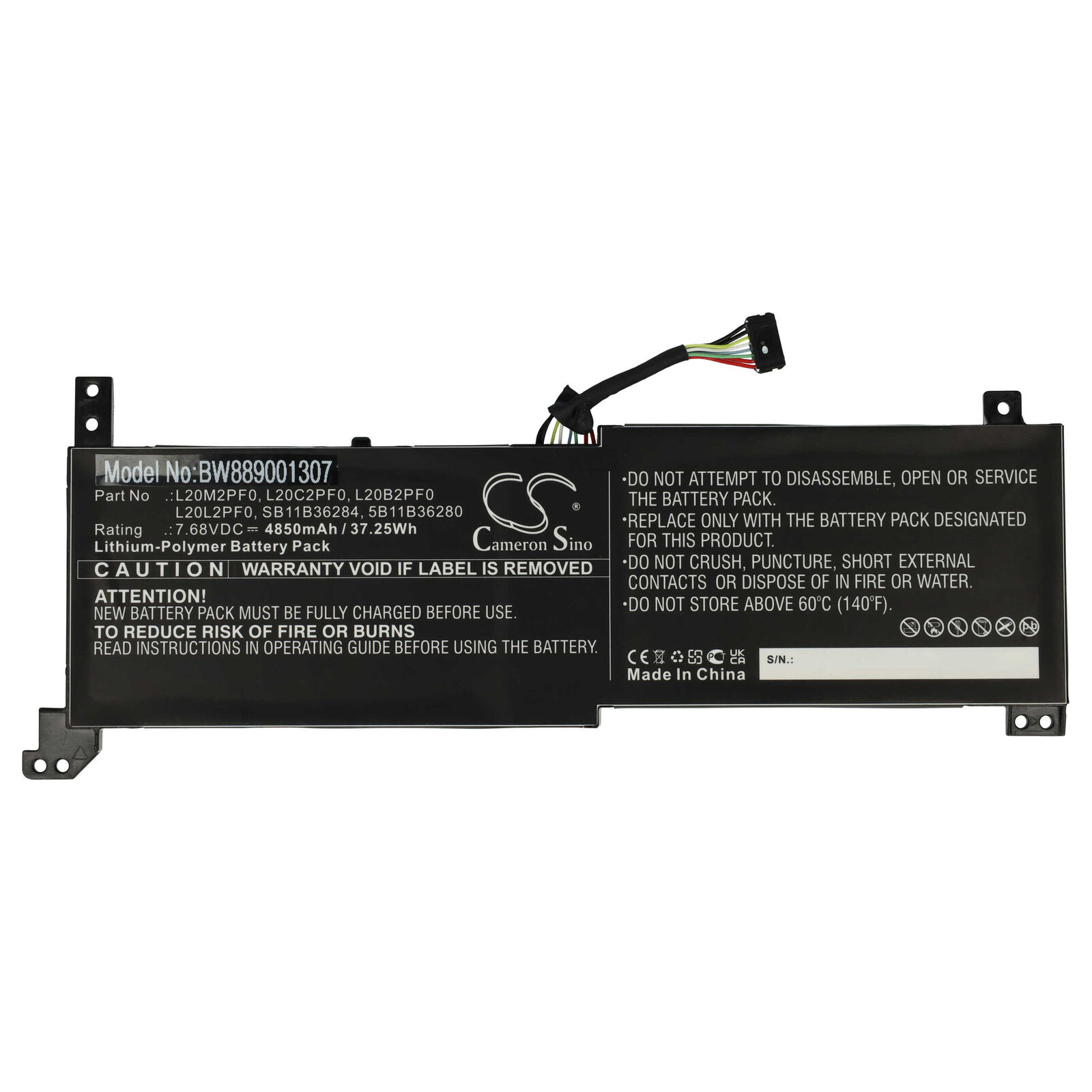Baterija za Lenovo IdeaPad 3-14ALC6 / IdeaPad 3-15ALC6, 4850 mAh - slika 2