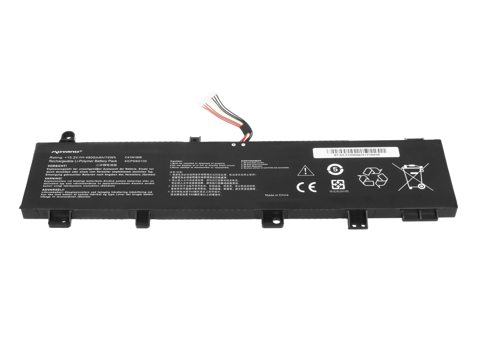 Baterija za Asus ROG Zephyrus Duo 15 GX550 / TUF Gaming A15 FA506, C41N1906, 4900 mAh - slika 3