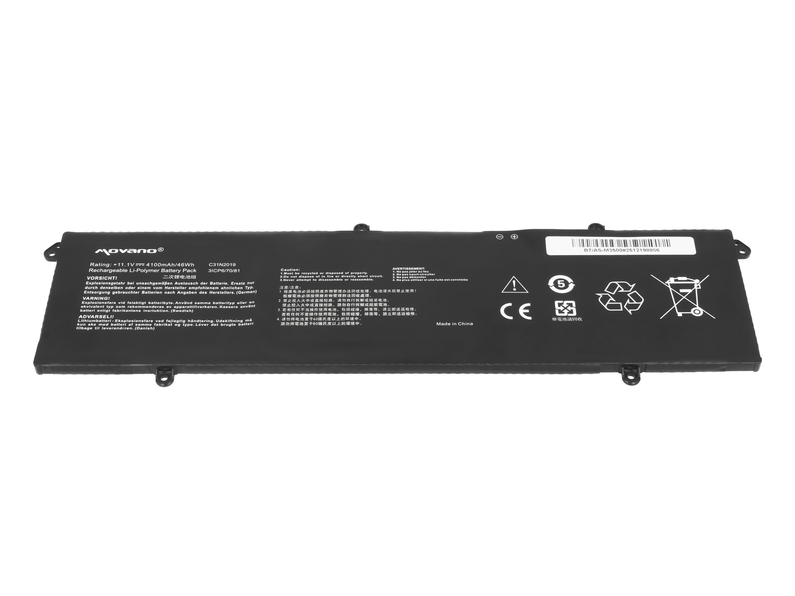 Baterija za Asus VivoBook Pro 14 / Pro 14X / Pro 15, C31N2019, 4100 mAh - slika 3