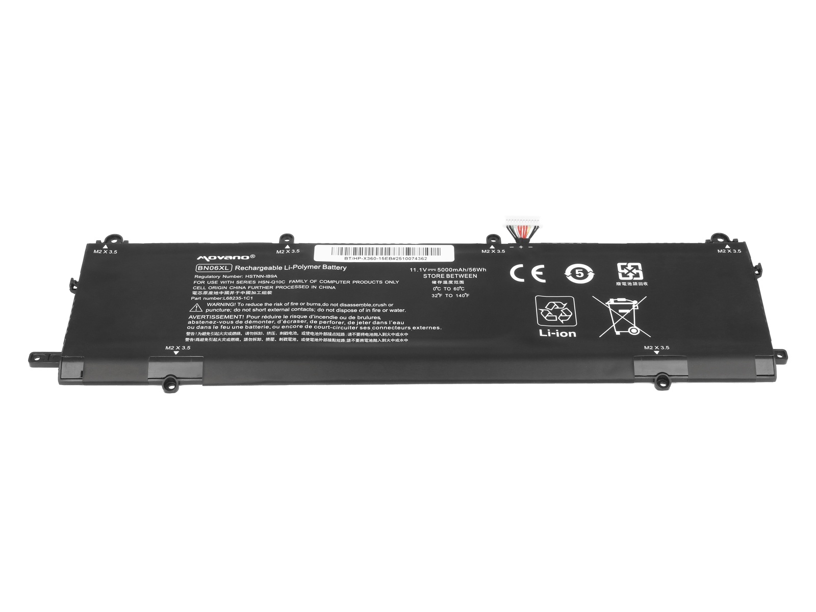 Baterija za HP Spectre X360 15-EB, BN06XL, 5000 mAh - slika 3