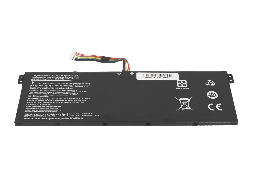 Baterija za Acer Aspire E3-111 / ES1-511/ V3-111, AC14B18J, 3600 mAh - slika 3