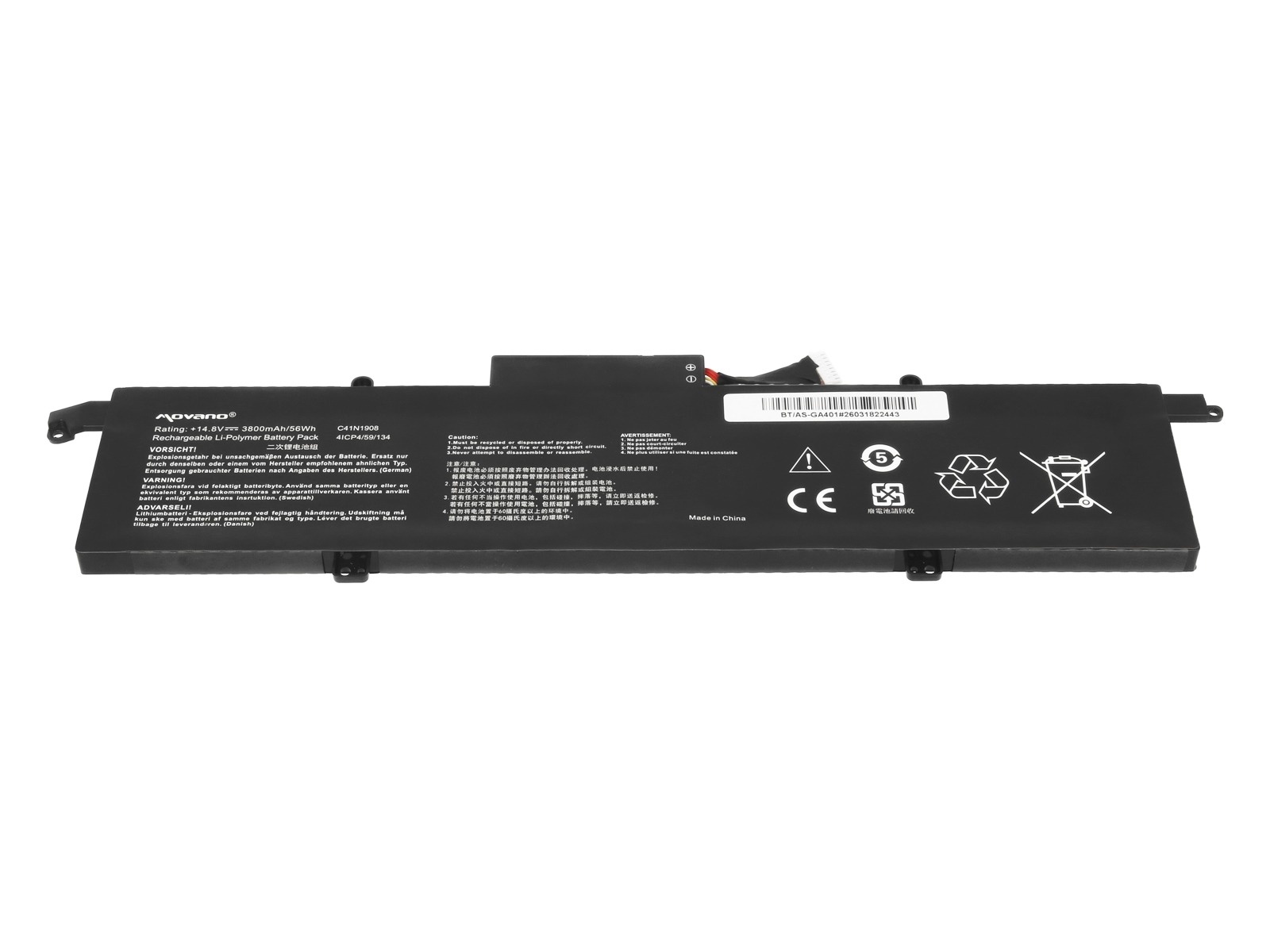 Baterija za Asus ROG Zephyrus G14, C41N1908, 3800 mAh - slika 4