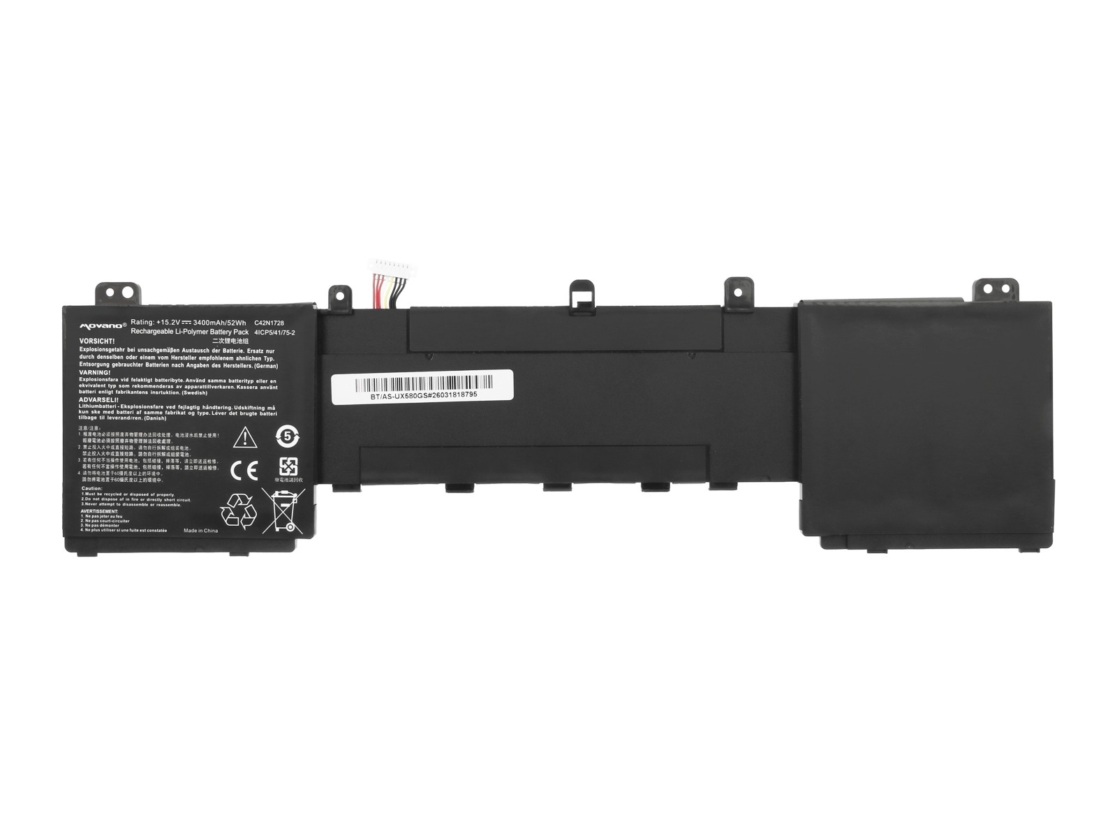 Baterija za Asus ZenBook Pro 15 UX550 / UX580, C41N1728, 3400 mAh - slika 5