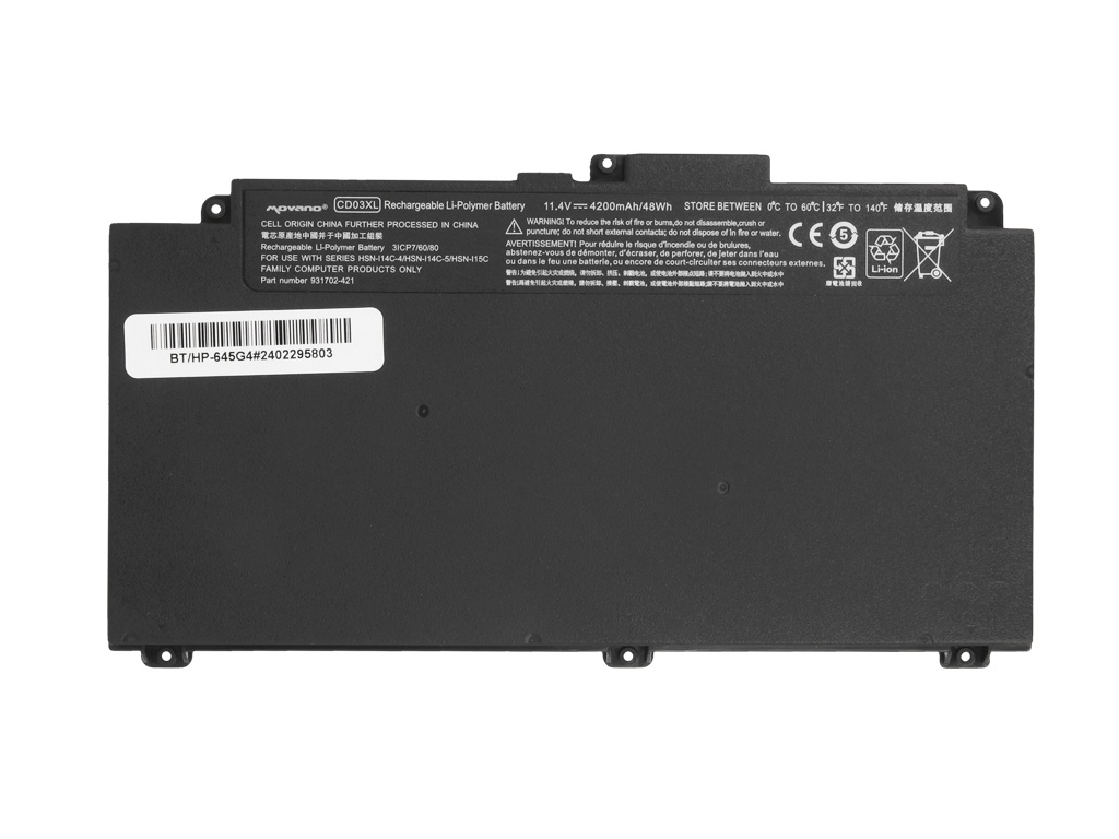 Baterija za HP Probook 640 G4 / 640 G5 / 645 G4 / 650 G4 / 650 G5, CD03XL, 4200 mAh - slika 5