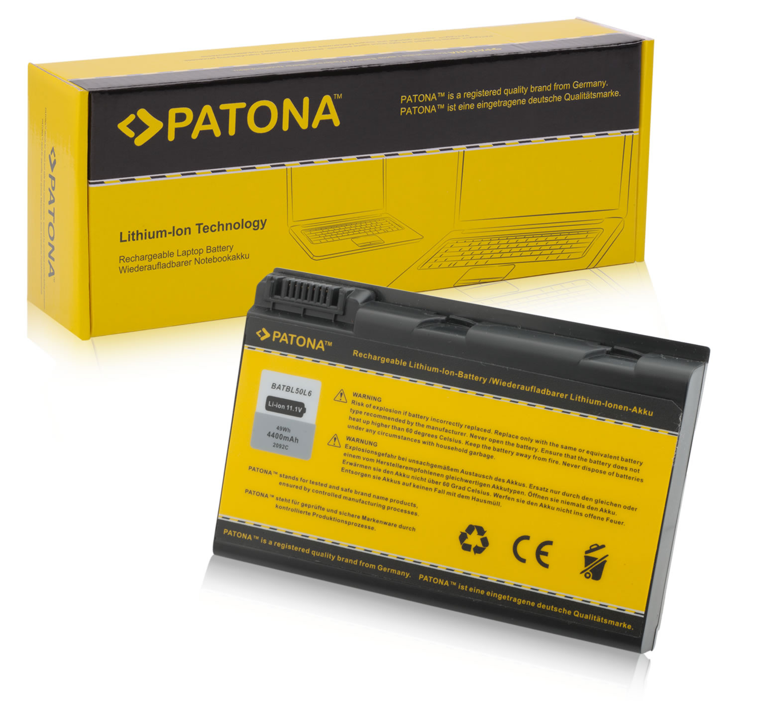 Baterija za Acer Aspire 3100 / 5100 / 5110 / 9110 / 9120, 11.1 V, 4400 mAh - slika 6