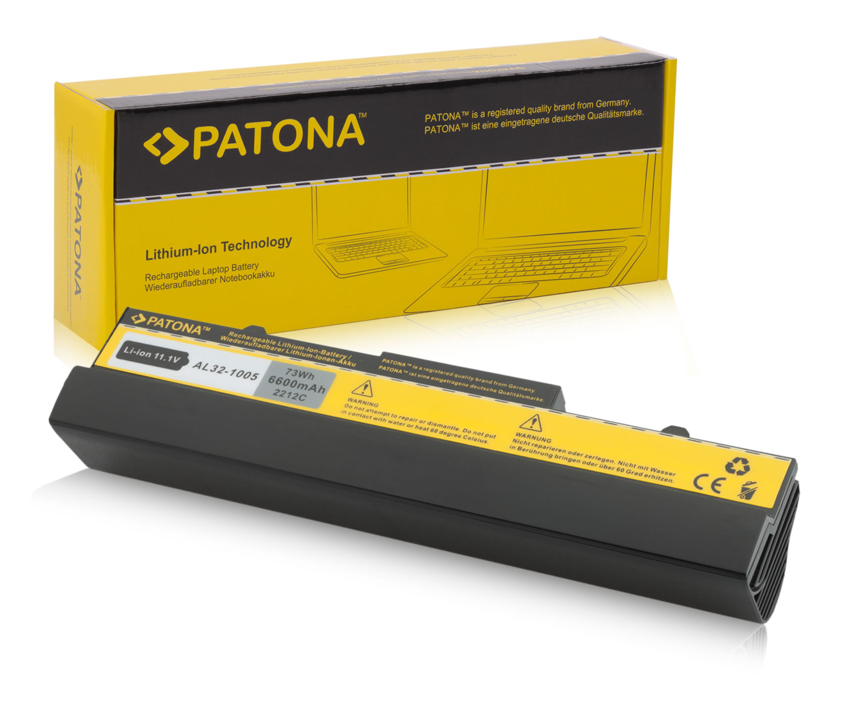 Baterija za Asus Eee PC 1001 / 1001H, črna, 6600 mAh - slika 6