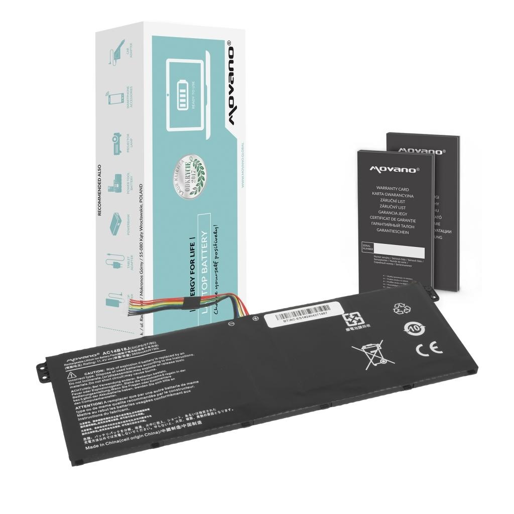 Baterija za Acer Aspire E3-111 / ES1-511/ V3-111, AC14B18J, 3600 mAh - slika 6
