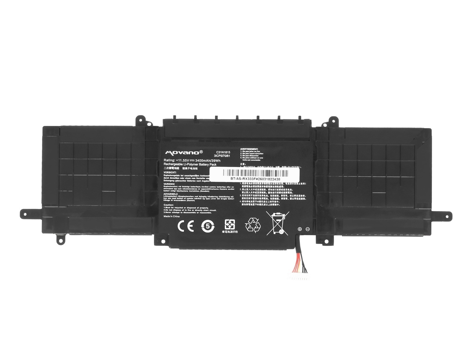 Baterija za Asus Zenbook RX333F / UX333F, C31N1815, 3400 mAh - slika 6