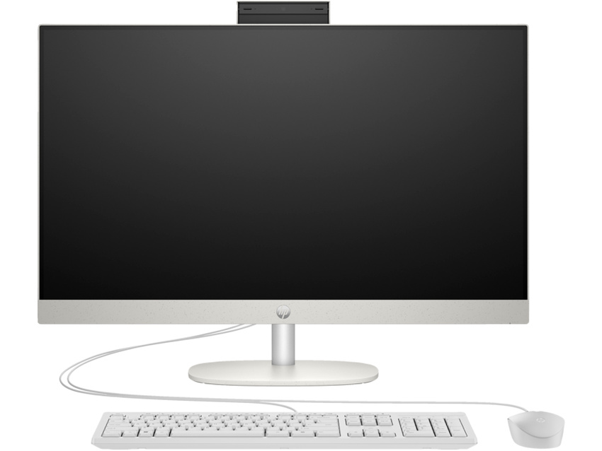 Intel Core i7-1355U (1,7 GHz), 8 GB DDR4-3200, SSD 512 GB M.2 PCIe NVMe, 68,6 cm (27″) FHD (1920x1080) Multi-Touch LED, Intel Iris Xe Graphics (IGP), HDMI, 1x USB-C (5Gbps), 2x USB-A 3.2 Gen1 (5Gbps), 2x USB-A 2.0, Wi-Fi 6, Bluetooth 5.3, Webcam, Wired Kbd., Free DOS