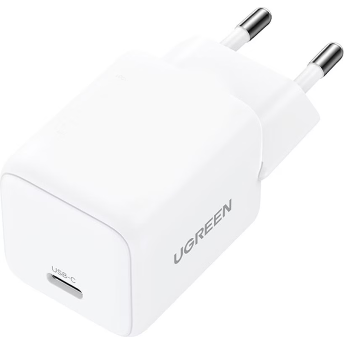 Ugreen 30W USB-C GaN hitri polnilec - bel - slika 2