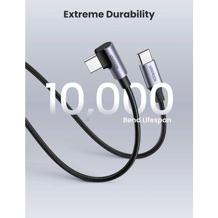 Ugreen USB-C na kotni USB-C kabel 60W 2M - slika 3