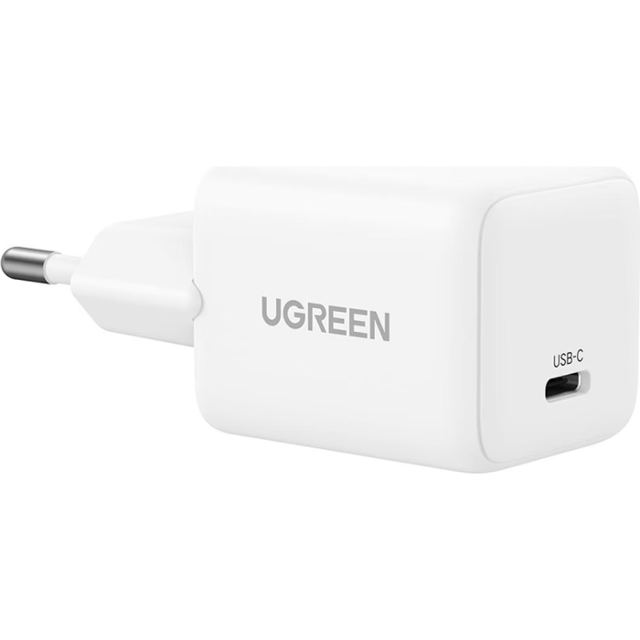 Ugreen 30W USB-C GaN hitri polnilec - bel - slika 3