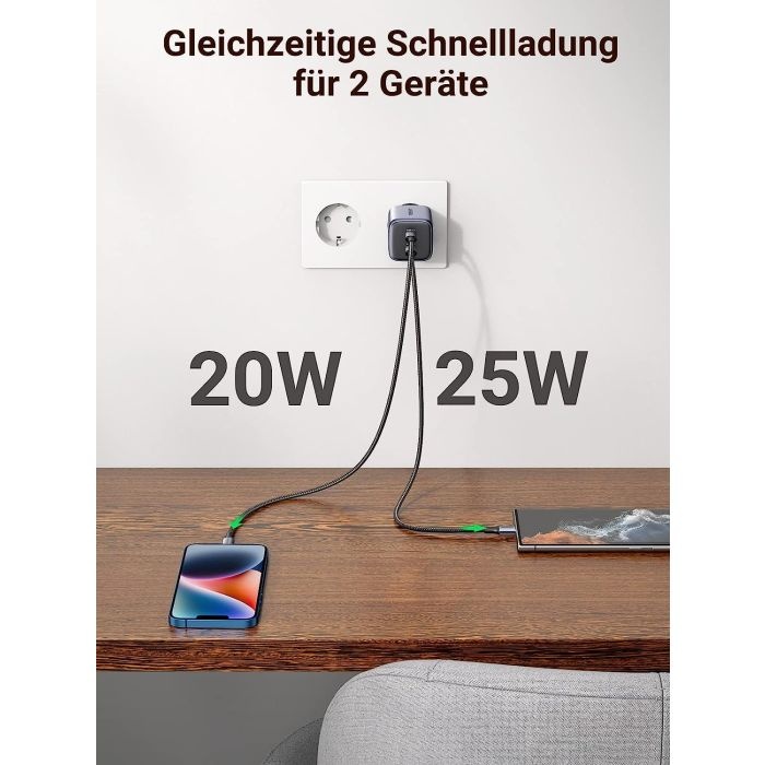 Ugreen Nexode 45W USB C Polnilnik GaN II PD 3.0 - slika 4