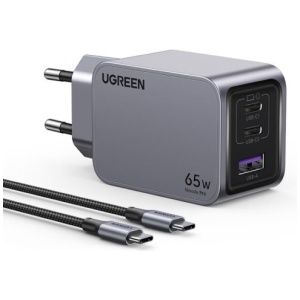 Ugreen Nexode Pro 65W 3-Portni GaN USB polnilec s priloženim 1