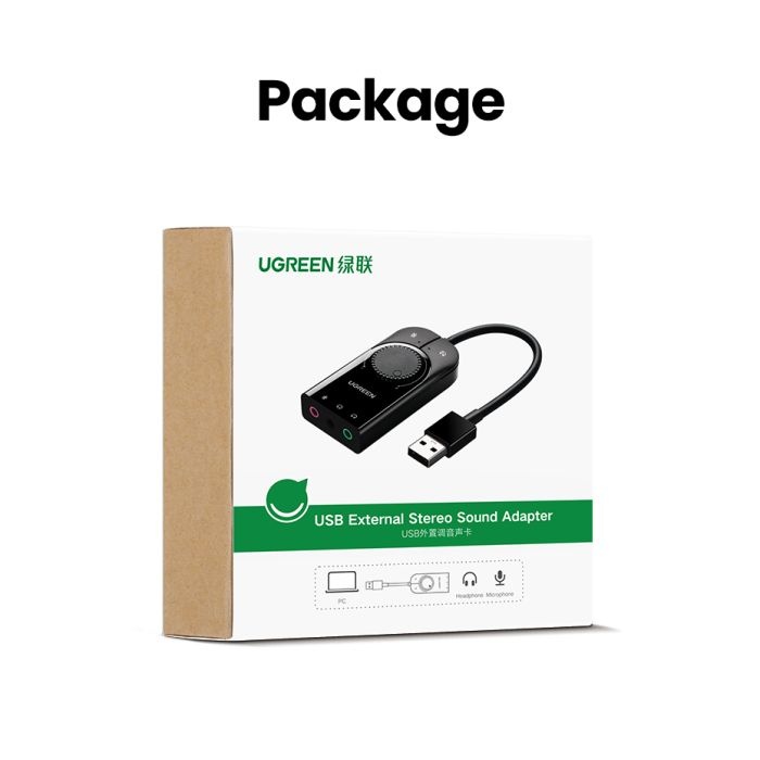 Ugreen zunanja USB zvočna kartica - box - slika 2