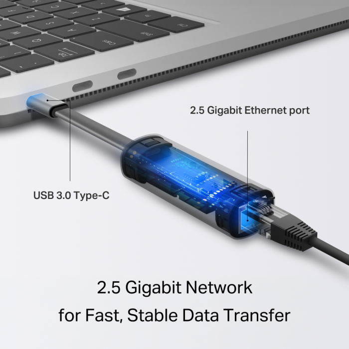TP-LINK UE302C USB-C na 2.5 Gigabit Ethernet omrežni adapter - slika 4