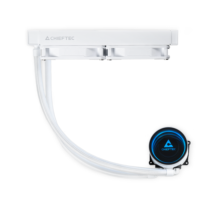 Chieftec Iceberg 240mm A-RGB vodno hlajenje za INTEL/AMD procesorje, bel - slika 3