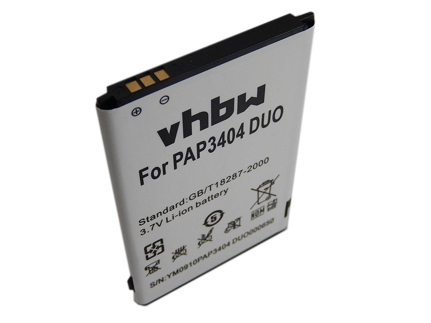 Baterija za Prestigio MultiPhone 3404 Duo, 2000 mAh - slika 2