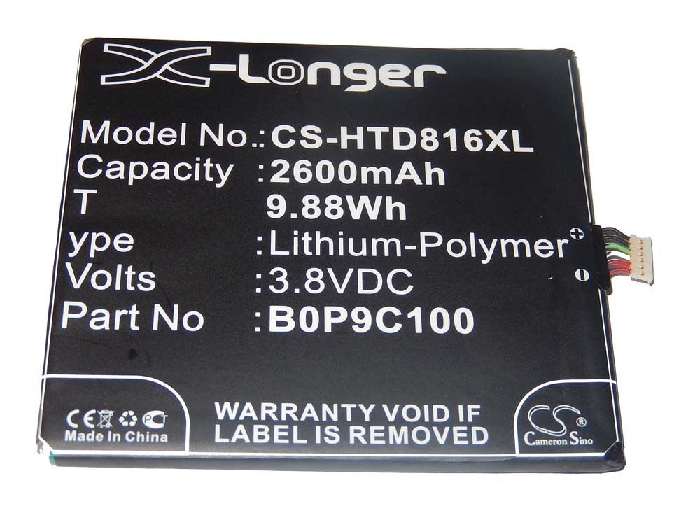 Baterija za HTC Desire 816 / A5, 2600 mAh - slika 2