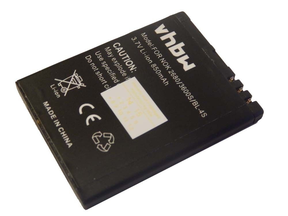 Baterija za Nokia 2680 / 3600 / 3710 / 7610, BL-4S, 850 mAh - slika 2