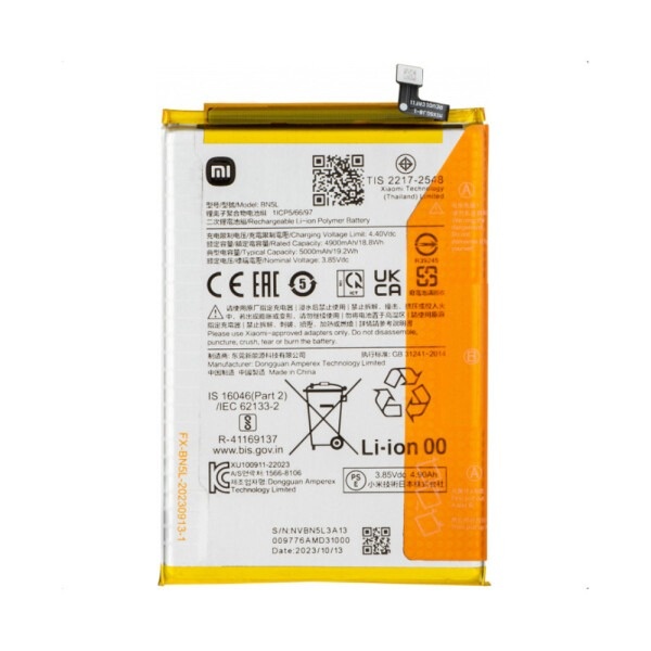 Baterija za Xiaomi Redmi 12C / Poco C55, BN5L, originalna, 5000 mAh - slika 2