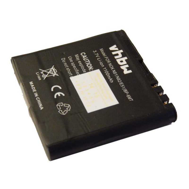 Baterija za Nokia 6720 / E51 / E81 / N81 / N82, BP-6MT, 1100 mAh - slika 2