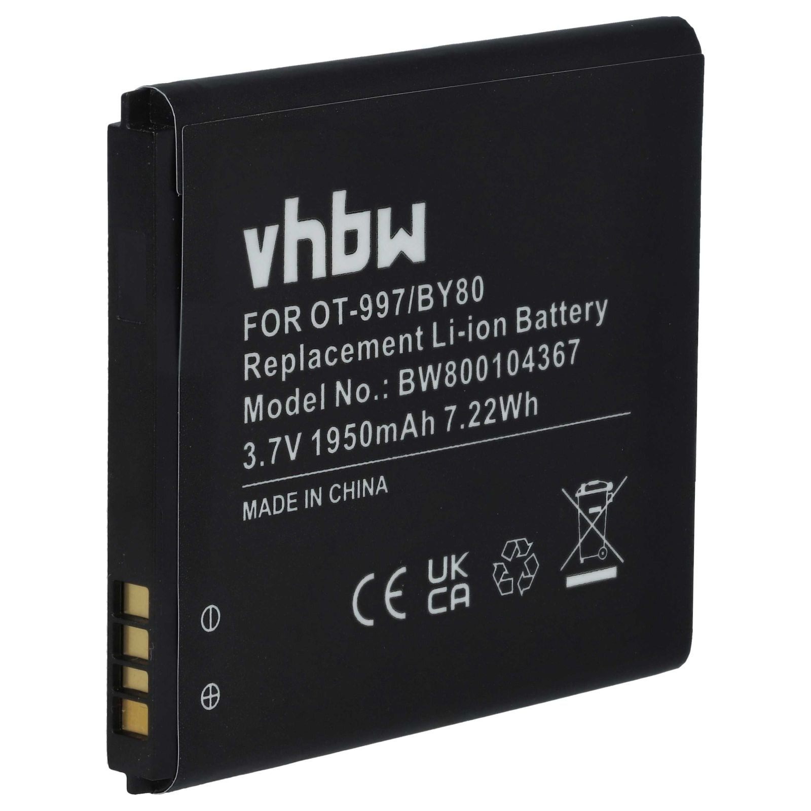 Baterija za Alcatel OT-997 / OT-5035, 1950 mAh - slika 2