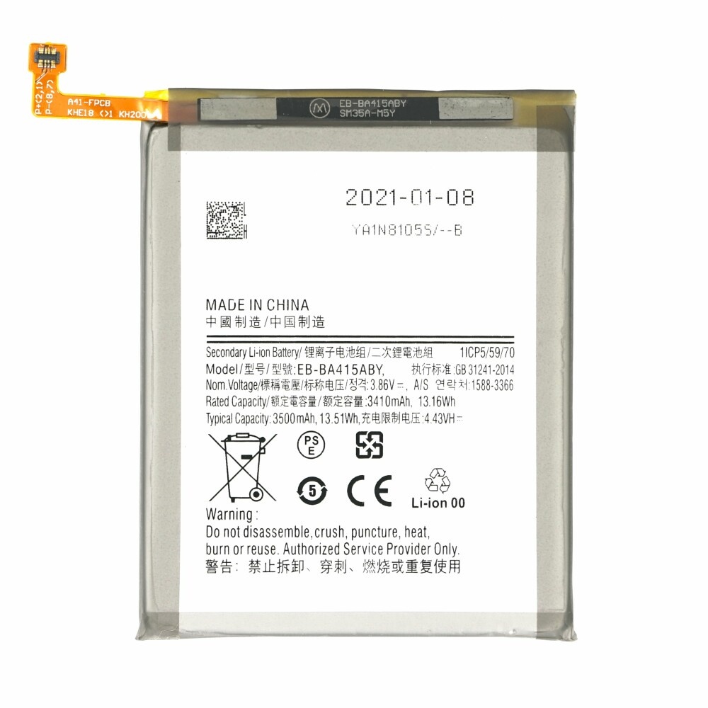Baterija za Samsung Galaxy A41, SM-A415, 3500 mAh - slika 2