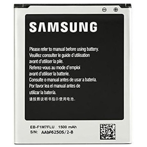 <b>Opis:</b><br><ul><li><b>Originalna baterija proizvajalca Samsung</b><br></li><li>Najsodobnejša tehnologija omogoča veliko ciklov polnjenja in praznjenja<br></li><li>Li-Ion celice so prijazne okolju, obenem pa zagotavljajo delovanje brez spominskega učinka<br></li><li>Termično stikalo ščiti baterijske celice pred pregrevanjem, prenapolnitvijo in kratkim stikom<br></li><li>Visoka kapaciteta baterije, podaljšan čas delovanja pri mirovanju naprave, zelo počasno samopraznjenje<br></li><li>Baterijo polnimo z originalnim ali nadomestnim polnilcem<br></li><li>Certifikati CE in ROHS</li><li>Bulk pakiranje<br></li></ul><br><br><p><b>Originalne oznake:</b></p><ul><li>EB425161LU</li><li>EBF1M7FLU</li><li>EB-425161LU</li><li>EB-F1M7FLU</li></ul><br><br><p><b>Primerno za:</b></p><p>Samsung:</p><ul><li>Galaxy Ace 2 GT-I8160, GT-I8160P, Galaxy S Duos GT-S7562, GT-S7560, Galaxy S III mini (S3 mini) GT-I8190, GT-I8200, Galaxy Trend S7560, Galaxy S DuoS S7562, Galaxy Trend Plus S7580, Galaxy S Duos 2 S7582, Galaxy Trend 2 DuoS S7572, Galaxy Trend Duos S7562i, GT-S7580, GT-S7582, GT-S7572<br></li></ul><br><b>Lastnosti:</b><ul><li>Proizvajalec: Samsung</li><li>Vrsta: Li-Ion</li><li>Napetost: 3,8 V</li><li>Kapaciteta: 1.500 mAh (5,70 Wh)</li></ul><br>