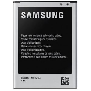 <b>Opis:</b><br><ul><li><b>Originalna baterija proizvajalca Samsung</b><br></li><li>Najsodobnejša tehnologija omogoča veliko ciklov polnjenja in praznjenja<br></li><li>Li-Ion celice so prijazne okolju, obenem pa zagotavljajo delovanje brez spominskega učinka<br></li><li>Termično stikalo ščiti baterijske celice pred pregrevanjem, prenapolnitvijo in kratkim stikom<br></li><li>Visoka kapaciteta baterije, podaljšan čas delovanja pri mirovanju naprave, zelo počasno samopraznjenje<br></li><li>Baterijo polnimo z originalnim ali nadomestnim polnilcem<br></li><li>Certifikati CE in ROHS</li><li>Bulk pakiranje<br></li><li><b>Integrirana NFC antena</b></li></ul><br><br><p><b>Originalne oznake:</b></p><ul><li>EB-B500AE</li><li>EB-B500AB</li><li>EB-B500BU</li></ul><br><br><p><b>Primerno za:</b></p><p>Samsung:</p><ul><li>Galaxy S4 Mini, Galaxy S4 Mini Duos, Galaxy S4 Mini LTE, GT-i9190, GT-i9192, GT-i9195, GT-i9198, Serrano, SGH-I257, SHV-E370, SHV-E370D<br></li></ul><br><b>Lastnosti:</b><ul><li>Proizvajalec: Samsung</li><li>Vrsta: Li-Ion</li><li>Napetost: 3,8 V</li><li>Kapaciteta: 1.900 mAh (7,22 Wh)</li></ul><br>