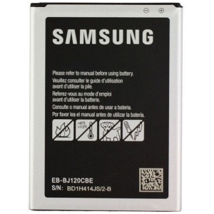 <b>Opis:</b><br><ul><li><b>Originalna baterija proizvajalca Samsung</b><br></li><li>Najsodobnejša tehnologija omogoča veliko ciklov polnjenja in praznjenja<br></li><li>Li-Ion celice so prijazne okolju, obenem pa zagotavljajo delovanje brez spominskega učinka<br></li><li>Termično stikalo ščiti baterijske celice pred pregrevanjem, prenapolnitvijo in kratkim stikom<br></li><li>Visoka kapaciteta baterije, podaljšan čas delovanja pri mirovanju naprave, zelo počasno samopraznjenje<br></li><li>Baterijo polnimo z originalnim ali nadomestnim polnilcem<br></li><li>Certifikati CE in ROHS</li><li>Bulk pakiranje<br></li></ul><br><br><p><b>Originalne oznake:</b></p><ul><li>EB-BJ120CBE</li><li>EB-BJ120CBEGWW</li><li>EB-BJ120CBU</li><li>GH43-04560A</li></ul><br><br><p><b>Primerno za:</b></p><p>Samsung:</p><ul><li>Galaxy J1 (2016), SM-J120,&nbsp;Galaxy AMP 2, Galaxy Express 3, Galaxy J1 6, Galaxy J1 6 Duos 4G LTE, Galaxy Luna, Net10, SM-J120A, SM-J120AZ, SM-J120F/DS, SM-S120VL</li></ul><br><b>Lastnosti:</b><ul><li>Proizvajalec: Samsung</li><li>Vrsta: Li-Ion</li><li>Napetost: 3,85 V</li><li>Kapaciteta: 2.050 mAh (7,90 Wh)</li></ul><br>