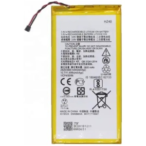 <b>Opis:</b><br><ul><li><b>Originalna baterija proizvajalca Motorola</b><br></li><li>Najsodobnejša tehnologija omogoča veliko ciklov polnjenja in praznjenja<br></li><li>Li-Polymer celice so prijazne okolju, obenem pa zagotavljajo delovanje brez spominskega učinka<br></li><li>Termično stikalo ščiti baterijske celice pred pregrevanjem, prenapolnitvijo in kratkim stikom<br></li><li>Visoka kapaciteta baterije, podaljšan čas delovanja pri mirovanju naprave, zelo počasno samopraznjenje<br></li><li>Baterijo polnimo z originalnim ali nadomestnim polnilcem<br></li><li>Certifikati CE in ROHS</li></ul><br><br><p><b>Originalne oznake:</b></p><ul><li>HZ40</li><li>SNN5985A</li></ul><br><br><p><b>Primerno za:</b></p><p>Motorola:</p><ul><li>Moto Z2 Play, Moto Z2 Play Dual SIM, XT1710-06, XT1710-08, XT1710-09, XT1710-11</li></ul><br><b>Lastnosti:</b><ul><li>Proizvajalec: Motorola</li><li>Vrsta: Li-Polymer</li><li>Napetost: 3,8 V</li><li>Kapaciteta: 3.000 mAh (11,4 Wh)</li></ul><br>
