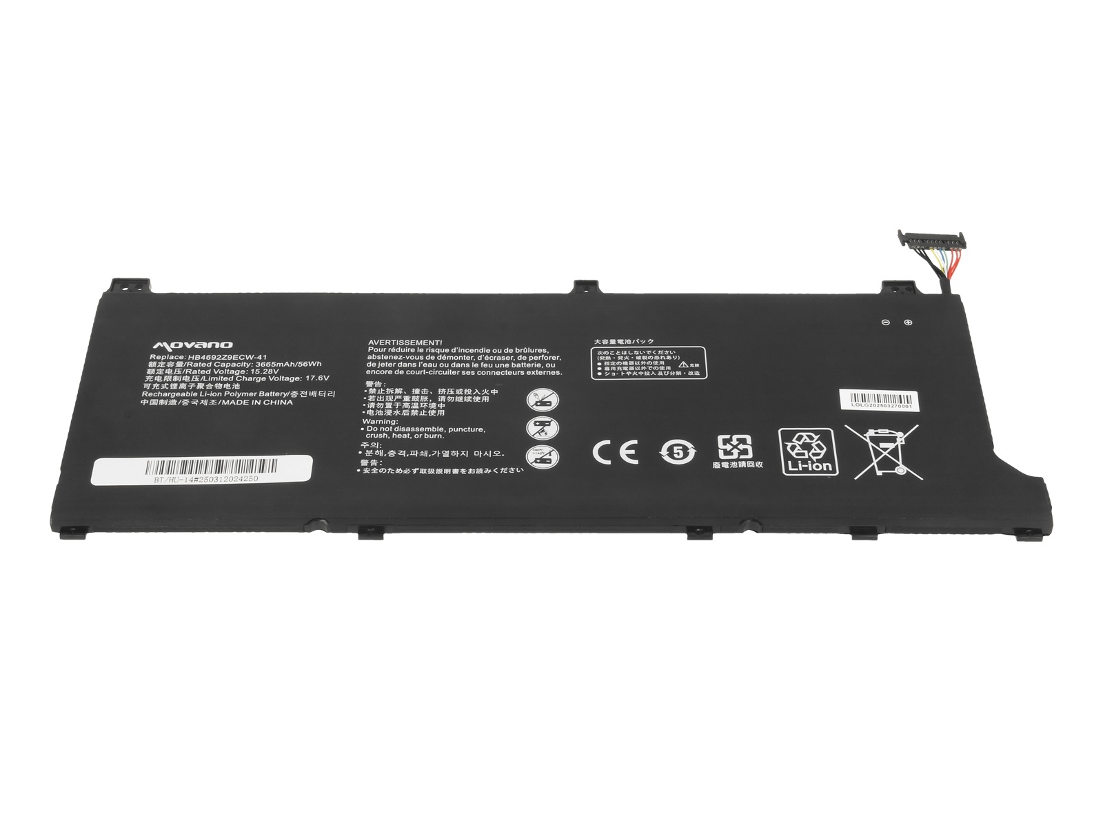 Baterija za Huawei MateBook D 14, 3665 mAh - slika 3