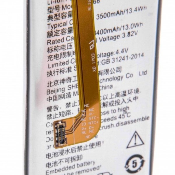 Baterija za Lenovo Zuk 2 / K920, 3400 mAh - slika 3
