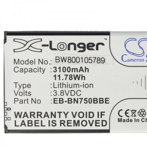 Baterija za Samsung Galaxy Note 3 Neo / SM-N7505, 3100 mAh - slika 3