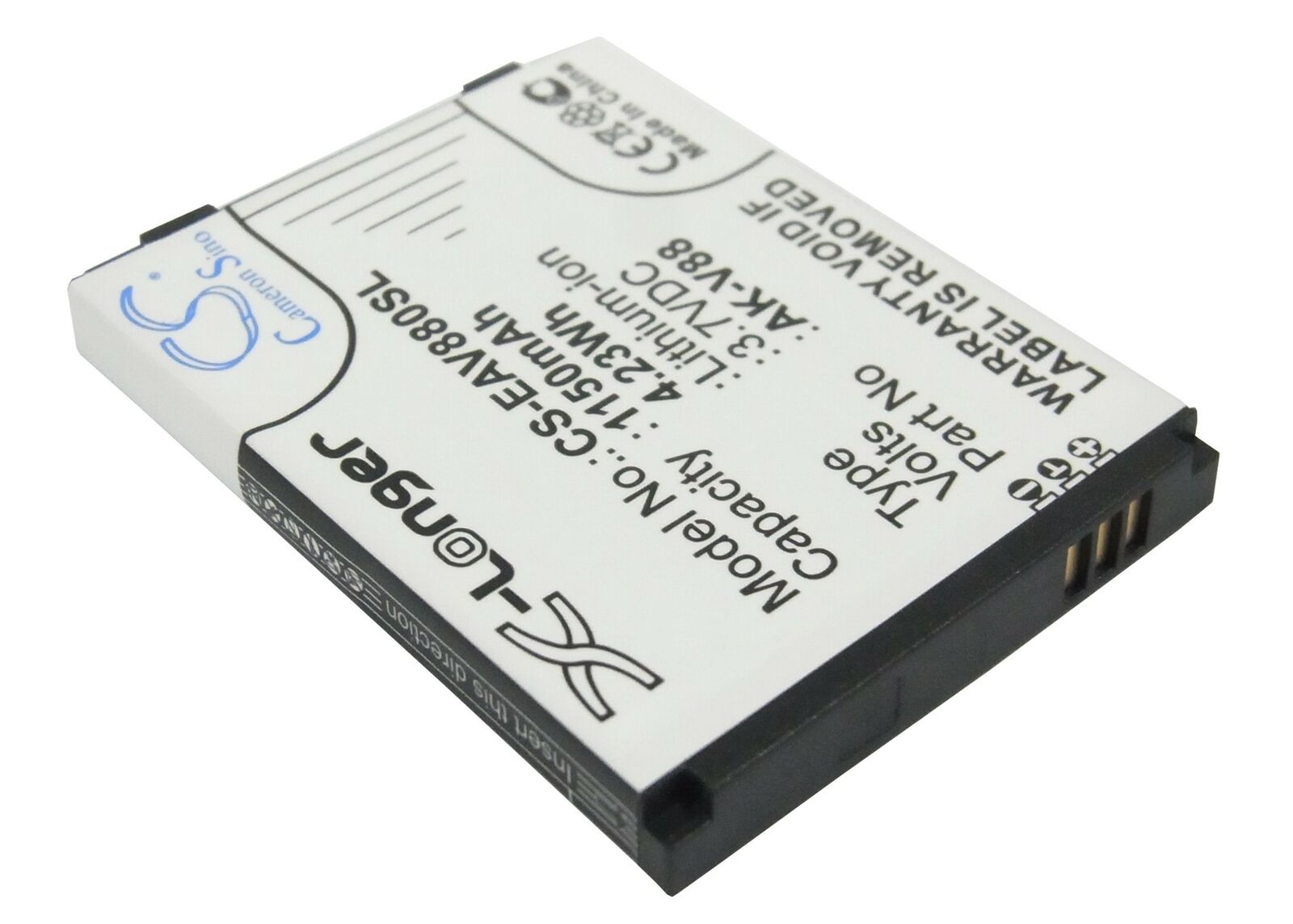 Baterija za Emporia Connect V88, AK-V88, 1150 mAh - slika 3
