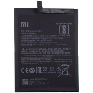 <br><b>Opis:</b><br><ul><li><b>Originalna baterija proizvajalca Xiaomi</b><br></li><li>Najsodobnejša tehnologija omogoča veliko ciklov polnjenja in praznjenja<br></li><li>Li-Ion celice so prijazne okolju, obenem pa zagotavljajo delovanje brez spominskega učinka<br></li><li>Termično stikalo ščiti baterijske celice pred pregrevanjem, prenapolnitvijo in kratkim stikom<br></li><li>Visoka kapaciteta baterije, podaljšan čas delovanja pri mirovanju naprave, zelo počasno samopraznjenje</li><li>Baterijo polnimo z originalnim ali nadomestnim polnilcem</li><li>Certifikati CE in ROHS</li></ul><br><br><p><b>Originalne oznake:</b><br></p><ul><li>BN36</li></ul><br><p><b>Primerno za:</b></p>Xiaomi:<ul><li>Mi A2, A2, Mi 6X, Mi 6X Dual SIM, Mi 6X Dual SIM TD, Mi A2 Dual SIM, Wayne</li></ul><br><b>Lastnosti:</b><ul><li>Proizvajalec: Xiaomi</li><li>Vrsta: Li-Polymer</li><li>Napetost: 3,85 V</li><li>Kapaciteta: 3.010 mAh (11,5 Wh)</li></ul><br>