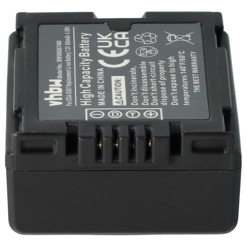 Baterija CGA-DU14 / CGA-DU21 za Panasonic NV-GS10 / PV-GS50 / VDR-M30, 600 mAh - slika 5