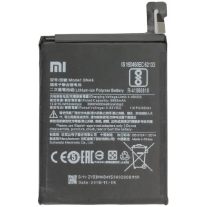<br><b>Opis:</b><br><ul><li><b>Originalna baterija proizvajalca Xiaomi</b><br></li><li>Najsodobnejša tehnologija omogoča veliko ciklov polnjenja in praznjenja<br></li><li>Li-Polymer celice so prijazne okolju, obenem pa zagotavljajo delovanje brez spominskega učinka<br></li><li>Termično stikalo ščiti baterijske celice pred pregrevanjem, prenapolnitvijo in kratkim stikom<br></li><li>Visoka kapaciteta baterije, podaljšan čas delovanja pri mirovanju naprave, zelo počasno samopraznjenje<br></li><li>100% kompatibilnost z originalno baterijo</li><li>Baterijo polnimo z originalnim ali nadomestnim polnilcem</li><li>Certifikati CE in ROHS</li></ul><br><br><p><b>Originalne oznake:</b><br></p><ul><li>BN48</li></ul><br><p><b>Primerno za:</b></p>Xiaomi:<ul><li>Redmi Note 6 Pro</li></ul><br><b>Lastnosti:</b><ul><li>Proizvajalec: Xiaomi</li><li>Vrsta: Li-Polymer</li><li>Napetost: 3,85 V</li><li>Kapaciteta: 4.000 mAh (15,4 Wh)</li></ul><br>