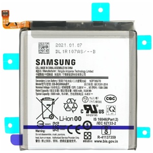 <b>Opis:</b><br><ul><li><b>Originalna baterija proizvajalca Samsung</b></li><li>Najsodobnejša tehnologija omogoča veliko ciklov polnjenja in praznjenja<br></li><li>Li-Polymer celice so prijazne okolju, obenem pa zagotavljajo delovanje brez spominskega učinka<br></li><li>Termično stikalo ščiti baterijske celice pred pregrevanjem, prenapolnitvijo in kratkim stikom<br></li><li>Visoka kapaciteta baterije, podaljšan čas delovanja pri mirovanju naprave, zelo počasno samopraznjenje</li><li>Baterijo polnimo z originalnim ali nadomestnim polnilcem</li><li>Certifikati CE in ROHS</li></ul><br><br><p><b>Originalne oznake:</b></p><ul><li>EB-BG998ABY<br></li><li>GH82-24592A</li></ul><br><br><p><b>Primerno za:</b></p><p>Samsung:</p><ul><li>Galaxy S21 Ultra 5G, SM-G998F, SM-G998B</li></ul><br><b>Lastnosti:</b><ul><li>Proizvajalec: Samsung</li><li>Vrsta: Li-Polymer</li><li>Napetost: 3,88 V</li><li>Kapaciteta: 5.000 mAh (19,4 Wh)</li></ul><br>