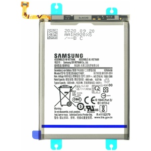 <b>Opis:</b><br><ul><li><b>Originalna baterija proizvajalca Samsung</b><br></li><li>Najsodobnejša tehnologija omogoča veliko ciklov polnjenja in praznjenja<br></li><li>Li-Polymer celice so prijazne okolju, obenem pa zagotavljajo delovanje brez spominskega učinka<br></li><li>Termično stikalo ščiti baterijske celice pred pregrevanjem, prenapolnitvijo in kratkim stikom<br></li><li>Visoka kapaciteta baterije, podaljšan čas delovanja pri mirovanju naprave, zelo počasno samopraznjenje</li><li>Baterijo polnimo z originalnim ali nadomestnim polnilcem</li><li>Certifikati CE in ROHS</li></ul><br><br><p><b>Originalne oznake:</b></p><ul><li>EB-BA217ABY</li><li>GH82-22989A</li></ul><br><br><p><b>Primerno za:</b></p><p>Samsung:</p><ul><li>Galaxy A21s, Galaxy A21s (2020), Galaxy A12,&nbsp;SM-A217F,&nbsp;SM-A217F/DS, SM-A217F/DSN</li></ul><br><b>Lastnosti:</b><ul><li>Proizvajalec: Samsung</li><li>Vrsta: Li-Polymer</li><li>Napetost: 3,85 V</li><li>Kapaciteta: 5.000 mAh (19,25 Wh)</li></ul><br>