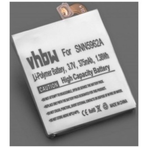 <b>Opis:</b><br><ul><li>Nadomestna baterija je izdelana po zasnovi in tehnologiji nemškega proizvajalca VHBW, kar zagotavlja odlično kvaliteto<br></li><li>Najsodobnejša tehnologija omogoča veliko ciklov polnjenja in praznjenja<br></li><li>Li-Polymer celice so prijazne okolju, obenem pa zagotavljajo delovanje brez spominskega učinka<br></li><li>Termično stikalo ščiti baterijske celice pred pregrevanjem, prenapolnitvijo in kratkim stikom<br></li><li>Visoka kapaciteta baterije, podaljšan čas delovanja pri mirovanju naprave, zelo počasno samopraznjenje<br></li><li>100% kompatibilnost z originalno baterijo<br></li><li>Baterijo polnimo z originalnim ali nadomestnim polnilcem<br></li><li>Certifikati CE in ROHS</li></ul><br><br><p><b>Originalne oznake:</b><br></p><ul><li>SNN5962A<br></li><li>FW3L</li></ul><br><p><b>Primerno za:</b></p><p>Motorola:</p><ul><li>Moto 360 2nd Generation 46 mm<br></li></ul><br><b>Lastnosti:</b><ul><li>Proizvajalec: VHBW</li><li>Vrsta: Li-Polymer</li><li>Napetost: 3,7 V</li><li>Kapaciteta: 375 mAh  (1,38 Wh)</li></ul><br>